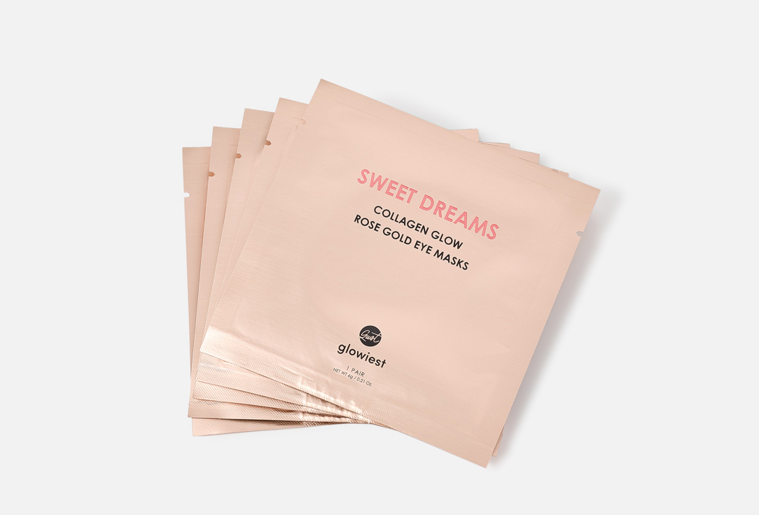 glowiest Moisturizing Eye Patches Sweet dreams collagen glow rose gold