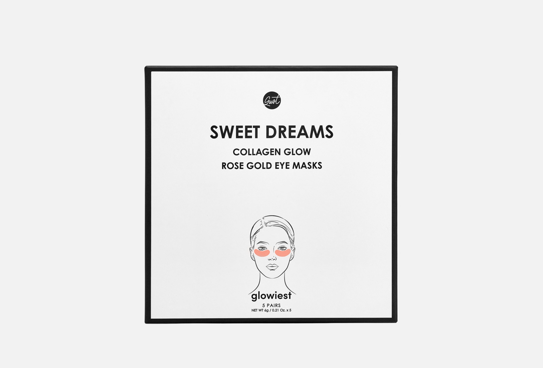glowiest Moisturizing Eye Patches Sweet dreams collagen glow rose gold