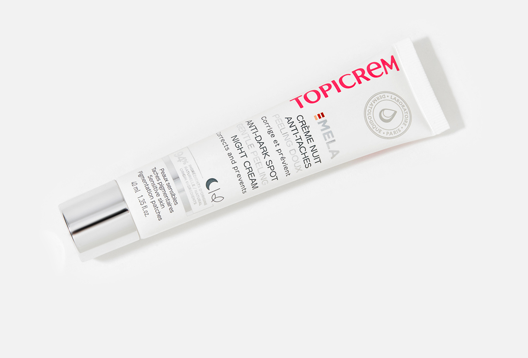 Topicrem ANTI-DARK SPOT NIGHT CREAM MELA GENTLE PEELING
