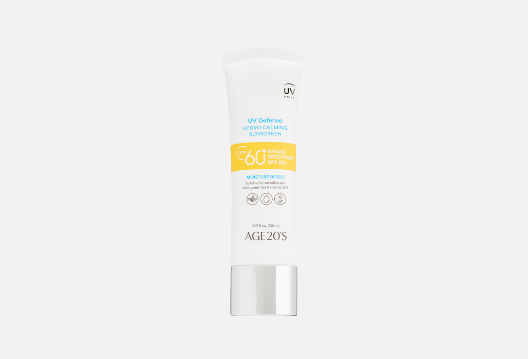 AGE 20s Moisturizing sunscreen spf 60+ Uv defense hydro calming