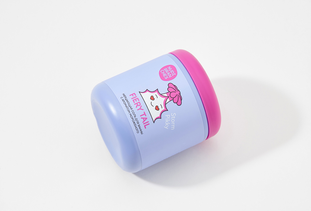 Nudibranches Game set for creating shimmering bath salt FIERY TAIL ice cream