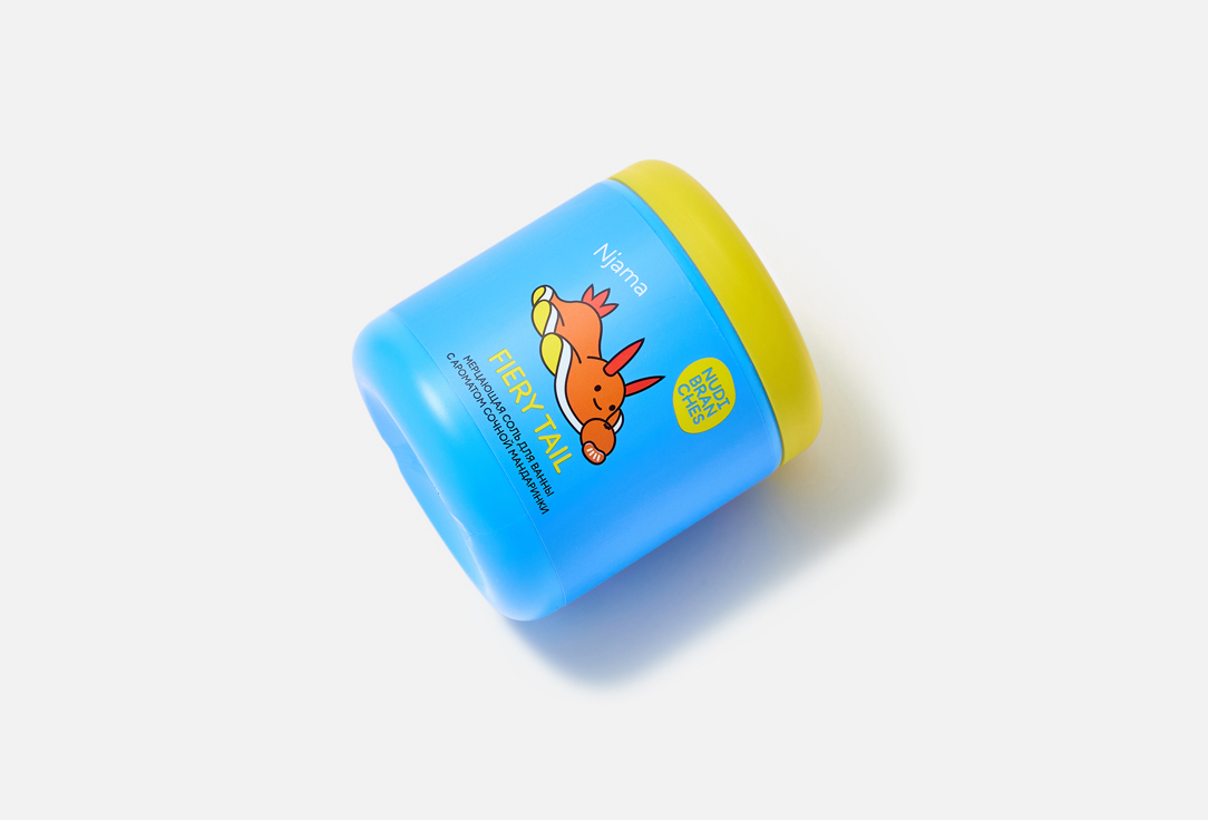 Nudibranches Game set for creating shimmering bath salt FIERY TAIL bouncing tangerine