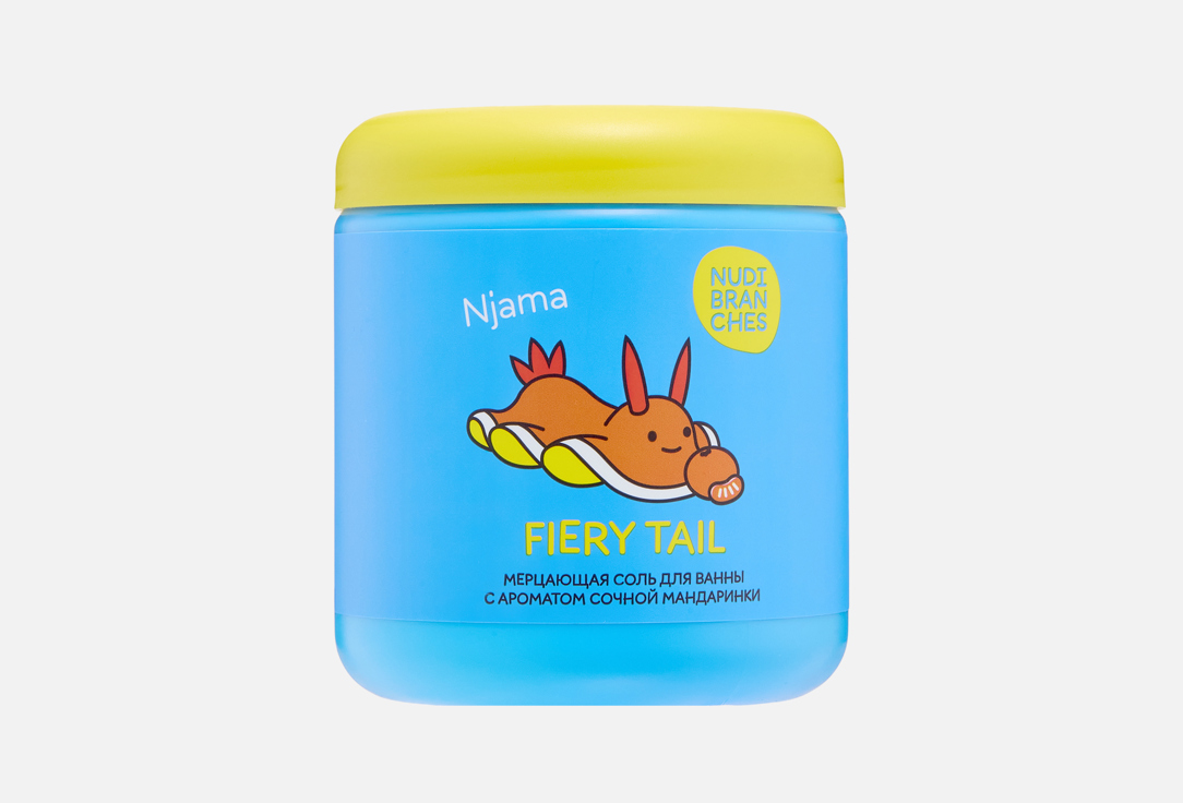 Nudibranches Game set for creating shimmering bath salt FIERY TAIL bouncing tangerine