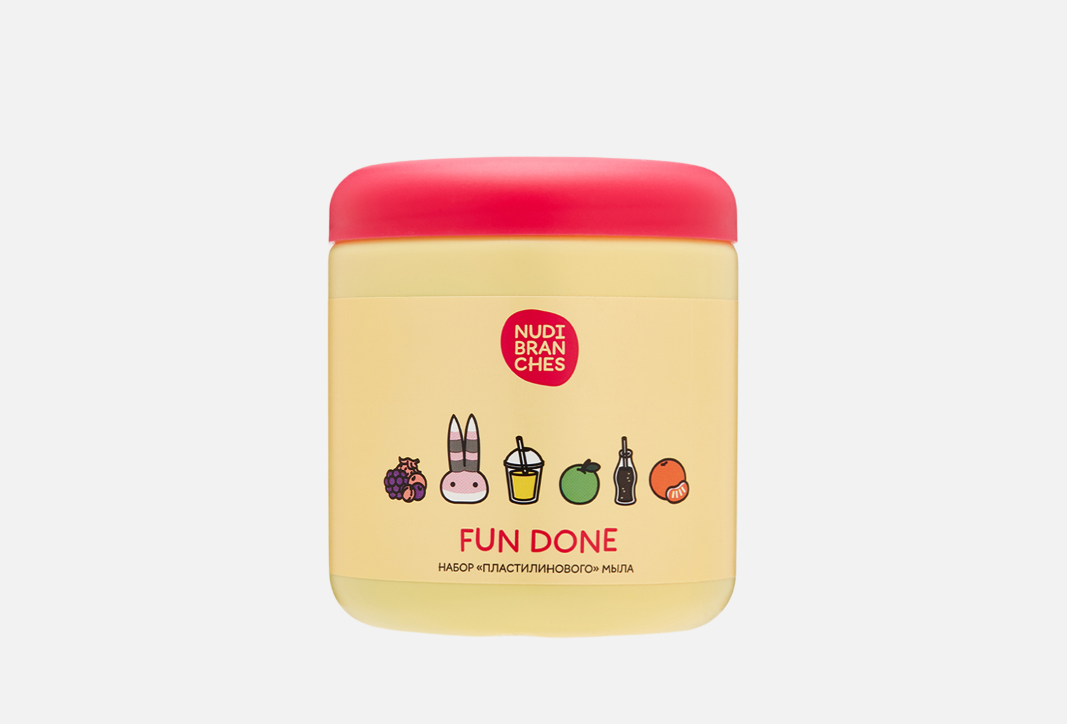 FUN DONE fruit rainbow modelling soap set  6 