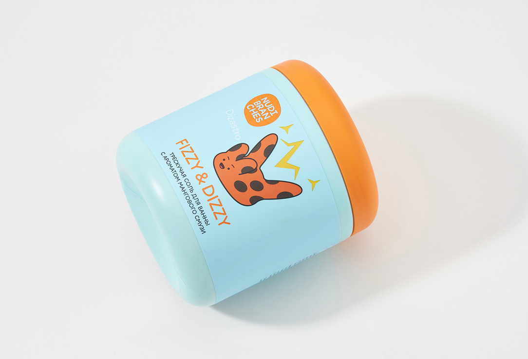 Nudibranches Game set for creating crackling bath salt FIZZY & DIZZY mango