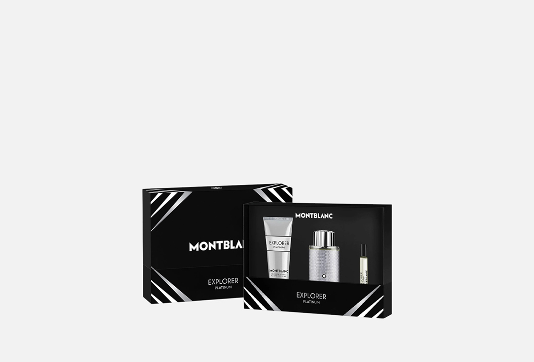 MONTBLANC Eau de Parfum & Shower Gel Set explorer platinum 3 pcs MONTBLANC Eau de Parfum & Shower Gel Set explorer platinum