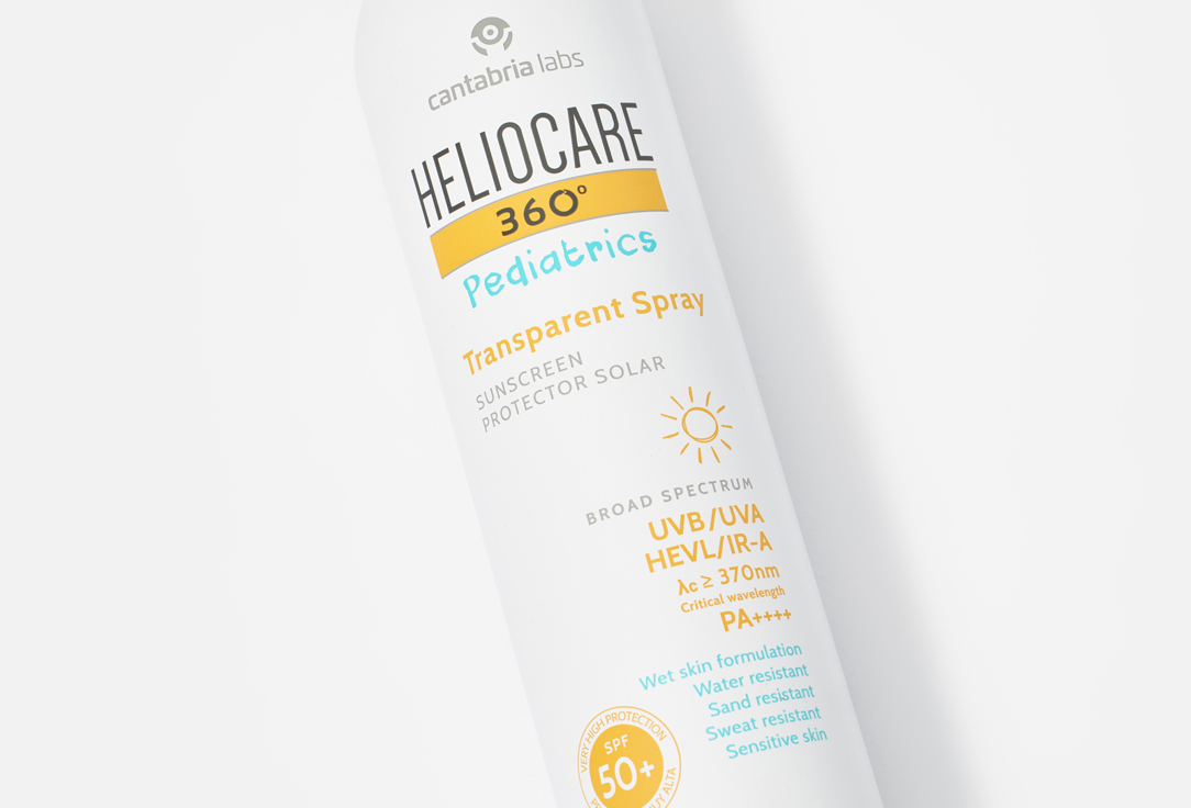 Cantabria Labs Kids' Body Sunscreen Spray SPF 50+ HELIOCARE 360 Pediatrics Transparent 200 ml Cantabria Labs Kids' Body Sunscreen Spray SPF 50+ HELIOCARE 360 Pediatrics Transparent