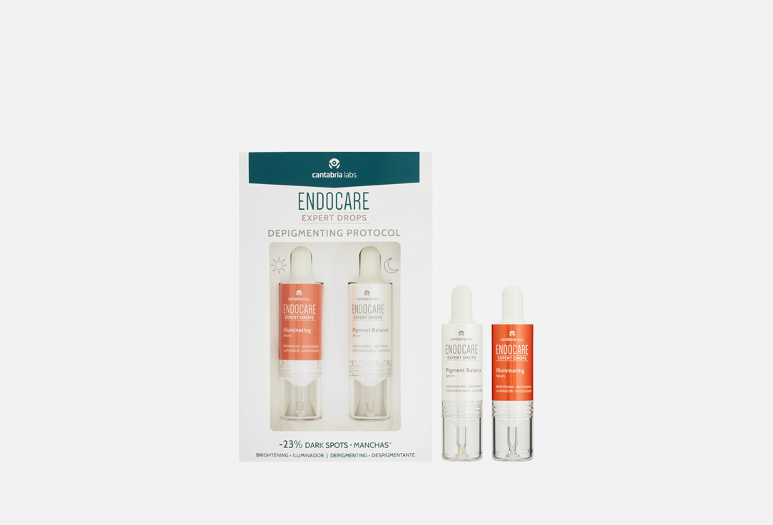 ENDOCARE Anti-spot face ampoules set EXPERT DROPS DEPIGMENTING PROTOCOL 2 pcs ENDOCARE Anti-spot face ampoules set EXPERT DROPS DEPIGMENTING PROTOCOL