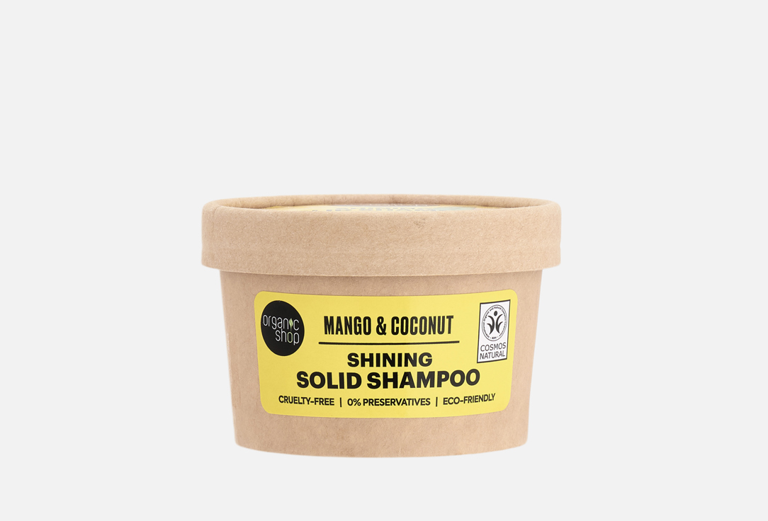 Organic Shop Shining Solid Shampoo Mango & Coconut