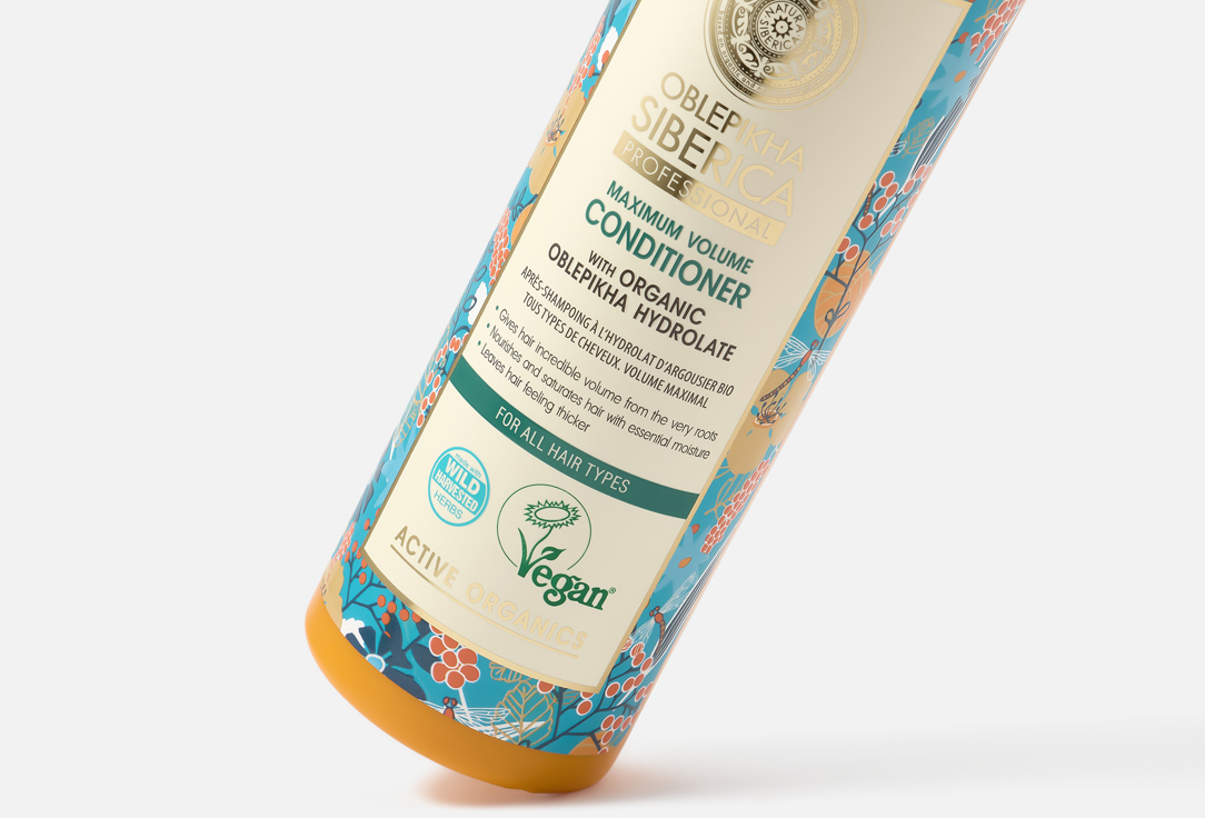 Natura Siberica Hydrating CONDITIONER for all hair types OBLEPIKHA Maximum Volume