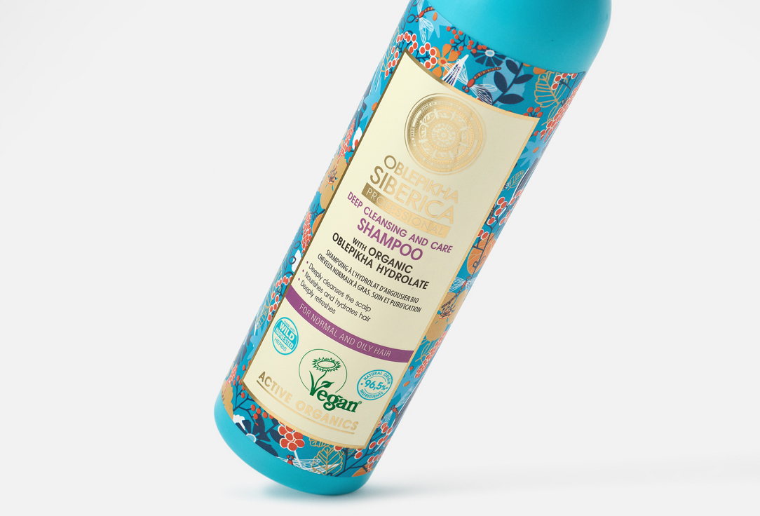 Natura Siberica Nourishing SHAMPOO for normal & oily hair OBLEPIKHA Deep Cleansing & Care