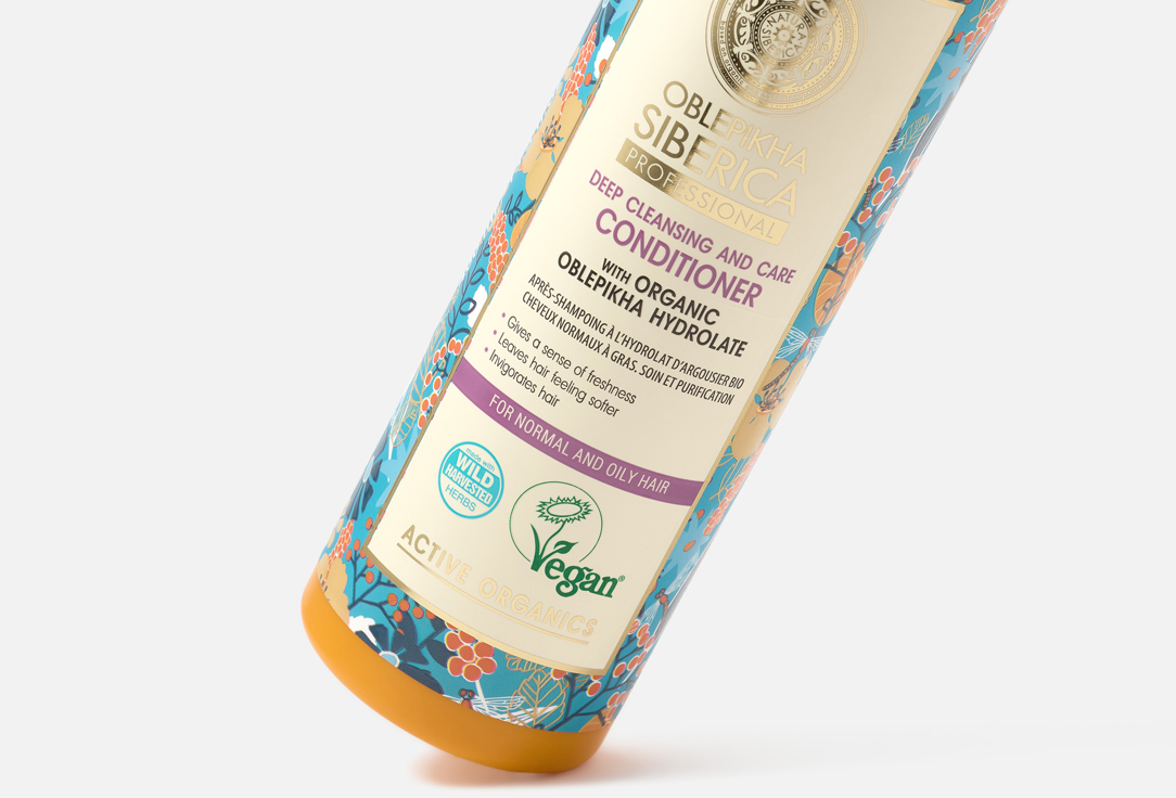 Natura Siberica Nourishing CONDITIONER for normal & oily hair OBLEPIKHA Deep Cleansing & Care