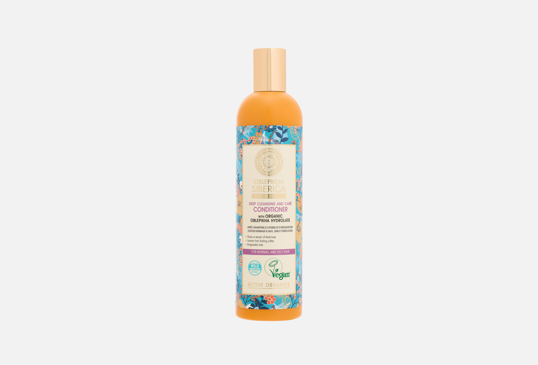 Natura Siberica Nourishing CONDITIONER for normal & oily hair OBLEPIKHA Deep Cleansing & Care