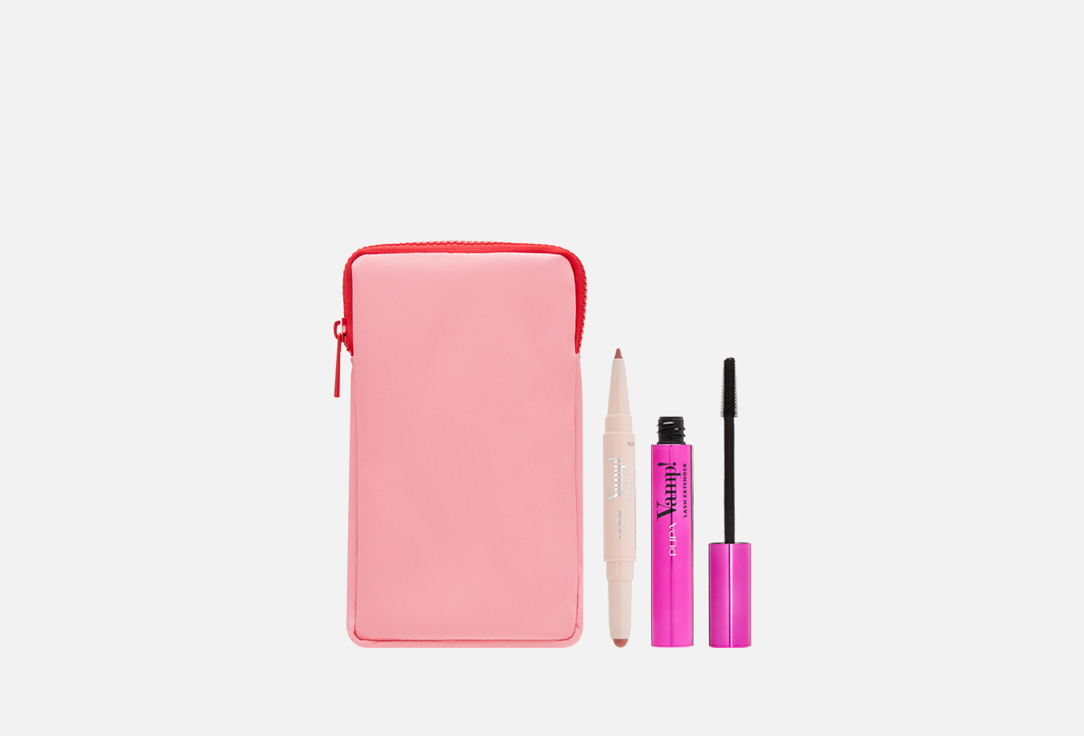 Pupa Mascara & Lip Pencil Set Kit Vamp! Lash Extender + Creamy Duo