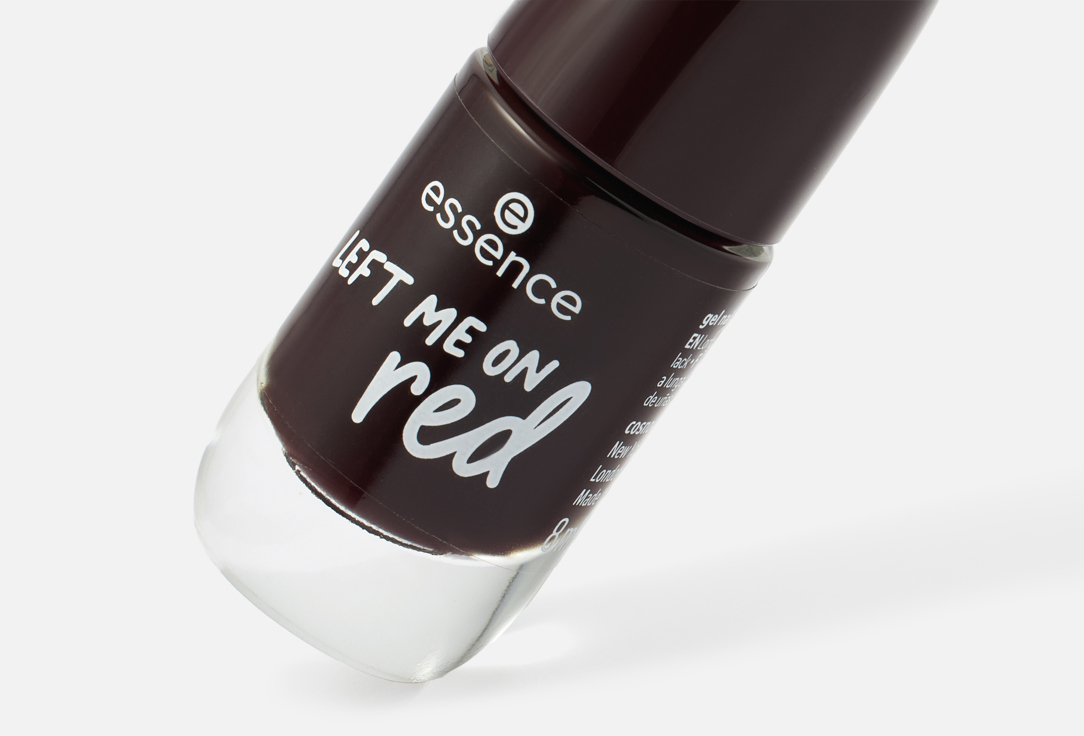 essence Glossy, fast-drying gel-effect nail polish Gel Nail Colour 72, Left me on red 8 ml essence Glossy, fast-drying gel-effect nail polish Gel Nail Colour