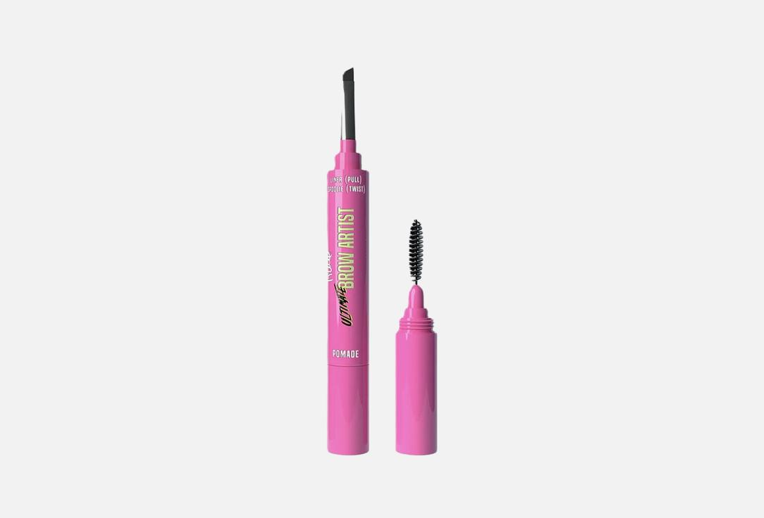 Rude Cosmetics 2-in-1: Brow Pomade & Brush Ultimate Brow Artist Black brown 1.2 g Rude Cosmetics 2-in-1: Brow Pomade & Brush Ultimate Brow Artist