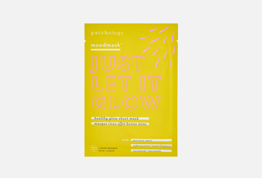 Patchology Sheet mask Moodmask just let it glow