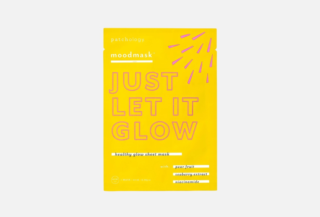 Patchology Sheet mask Moodmask just let it glow 1 pcs Patchology Sheet mask Moodmask just let it glow