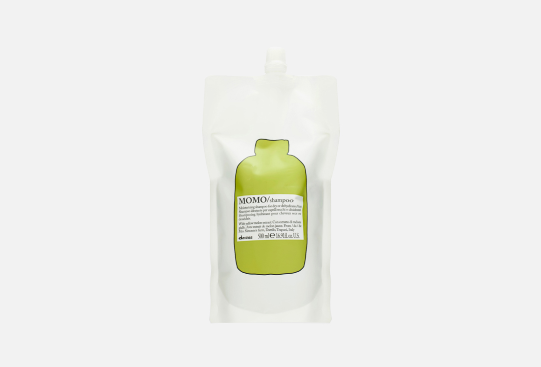 Davines Moisturizing Shampoo refill pouch for dry and dehydrated hair MOMO Shampoo