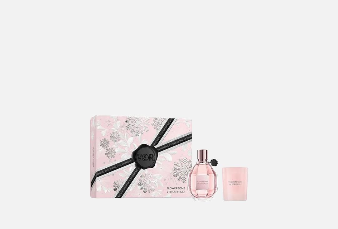 فيكتور آند رولف مجموعة  ماء عطر وشمعة معطرة فلاور بومب