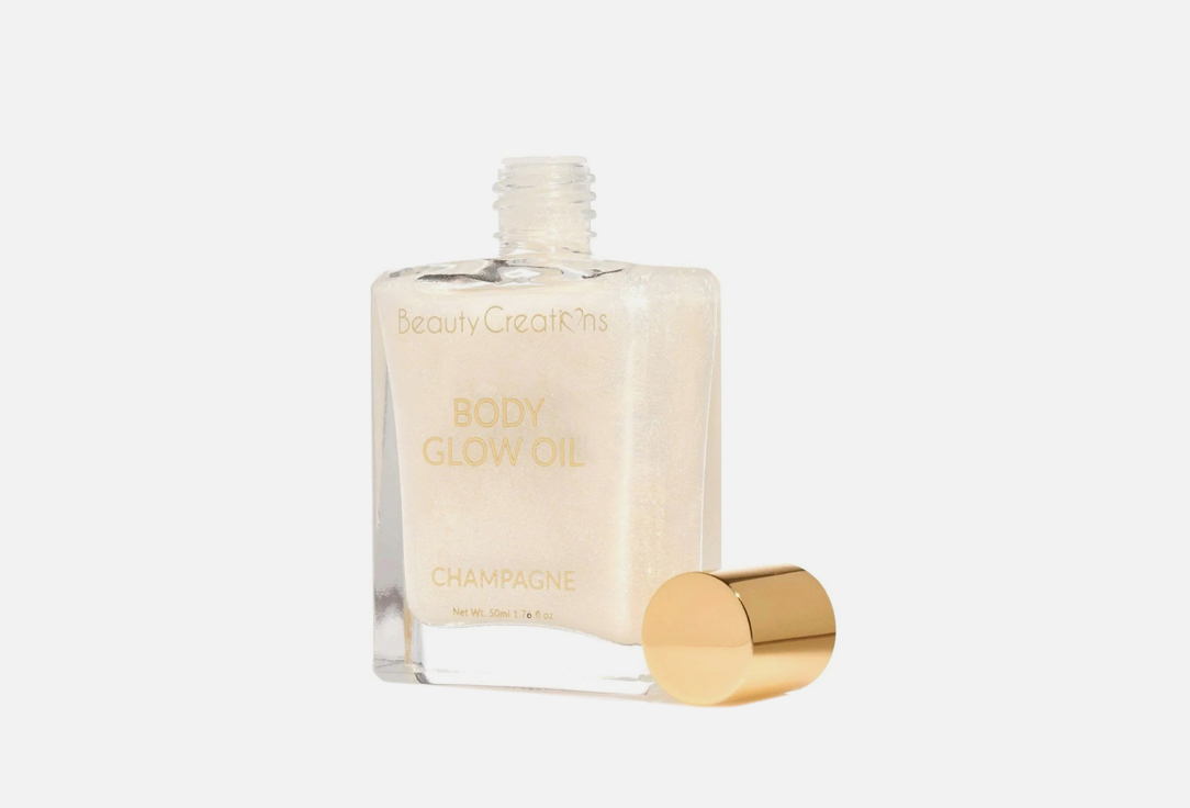 BEAUTY CREATIONS Lightweight hydrating shimmer body oil Body Glow Oil Champagne