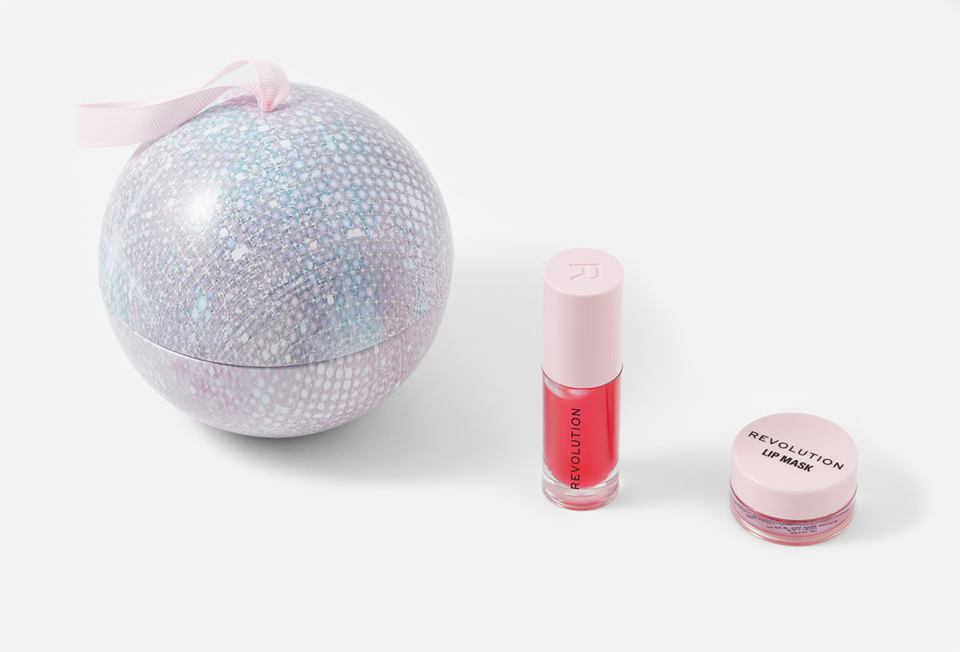 MakeUp Revolution Lip Oil & Lip Mask Set Cherry Lip Care Set