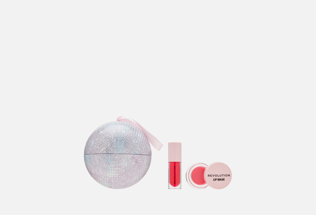 MakeUp Revolution Lip Oil & Lip Mask Set Cherry Lip Care Set