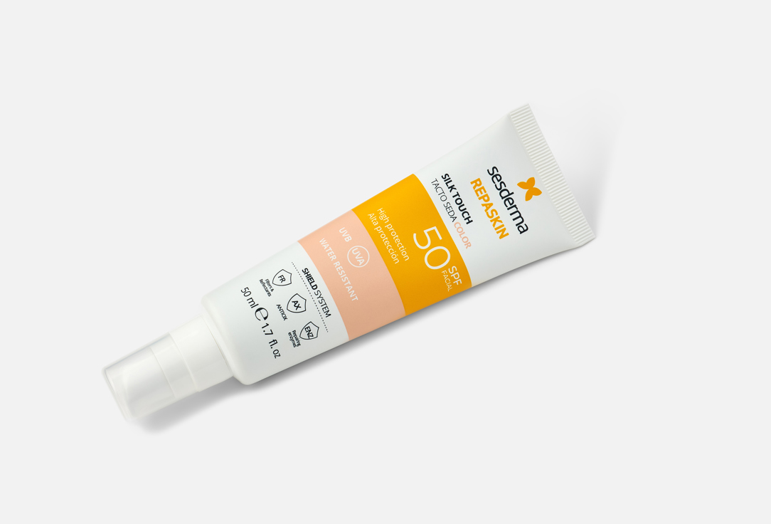 Sesderma Water Resistant Tinted Sunscreen SPF50 REPASKIN Silk Touch Beige 50 ml Sesderma Water Resistant Tinted Sunscreen SPF50 REPASKIN Silk Touch