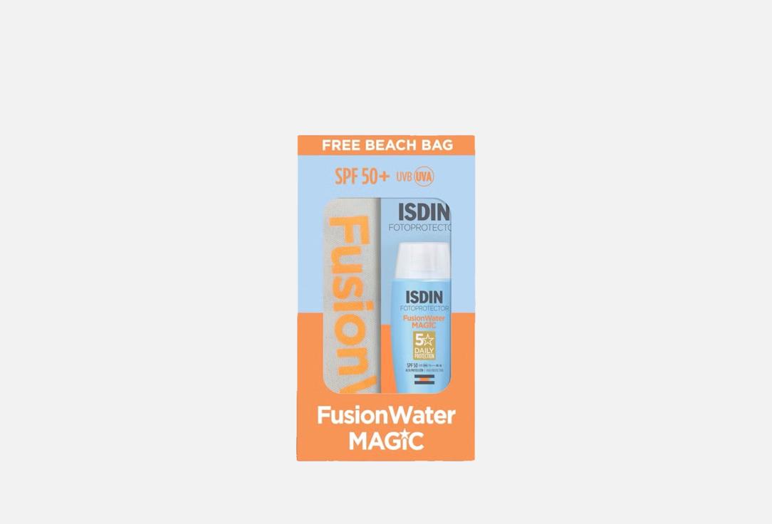 ISDIN Sunscreen SPF 50 & Beach Bag Set Fusion Water MAGIC