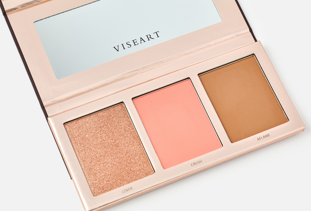 VISEART Face Palette Highlighter, Blush & Contour