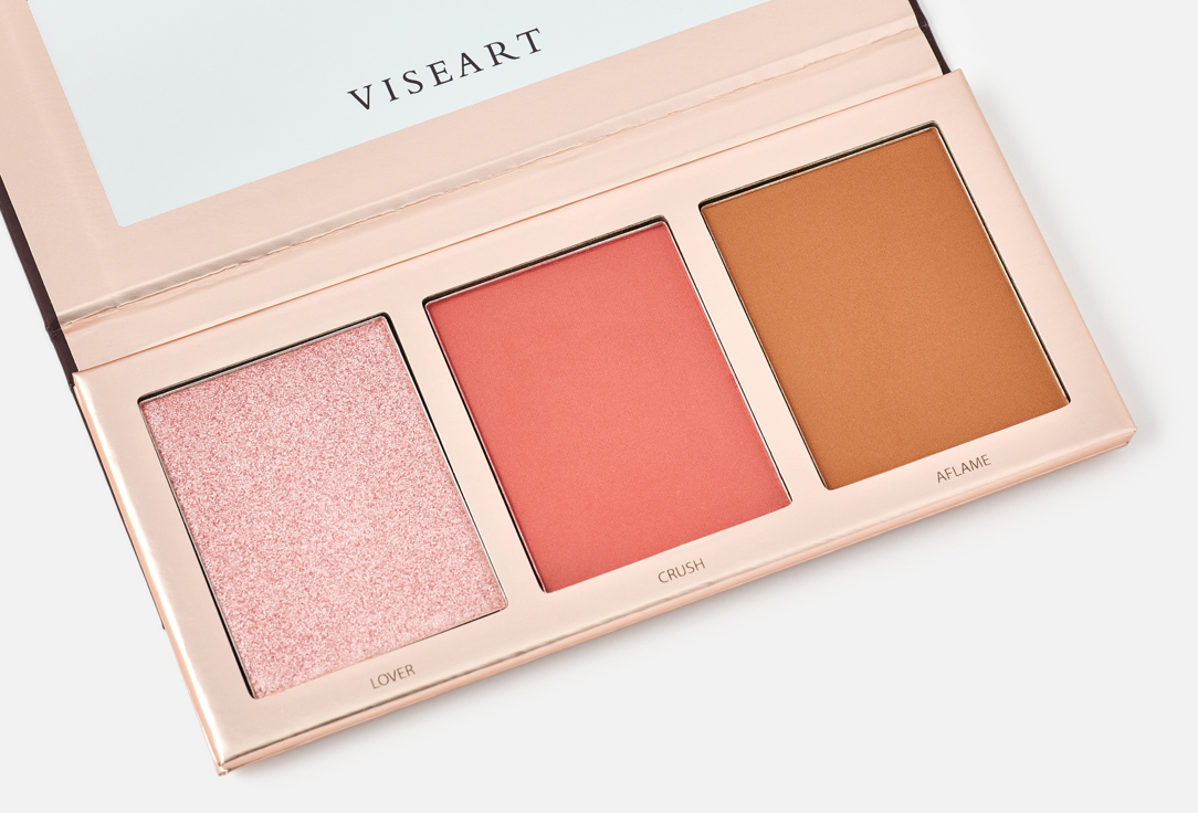 VISEART Face Palette Highlighter, Blush & Contour