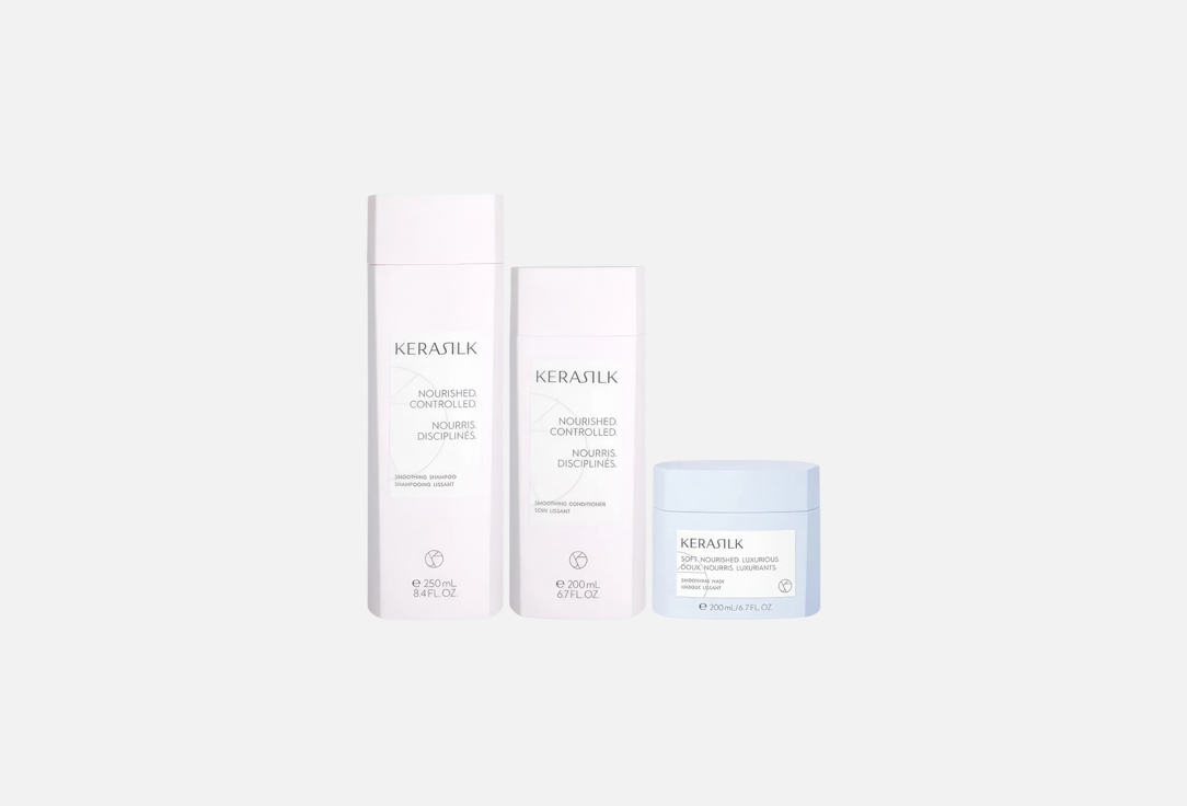 KERASILK Shampoo, Hair conditioner, Hair mask set SMOOTHING 3 pcs KERASILK Shampoo, Hair conditioner, Hair mask set SMOOTHING