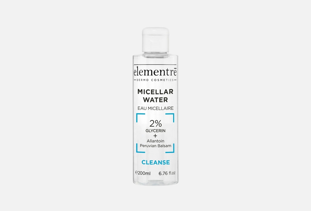 Elementre Micellar water 2% glycerin 200 ml Elementre Micellar water 2% glycerin