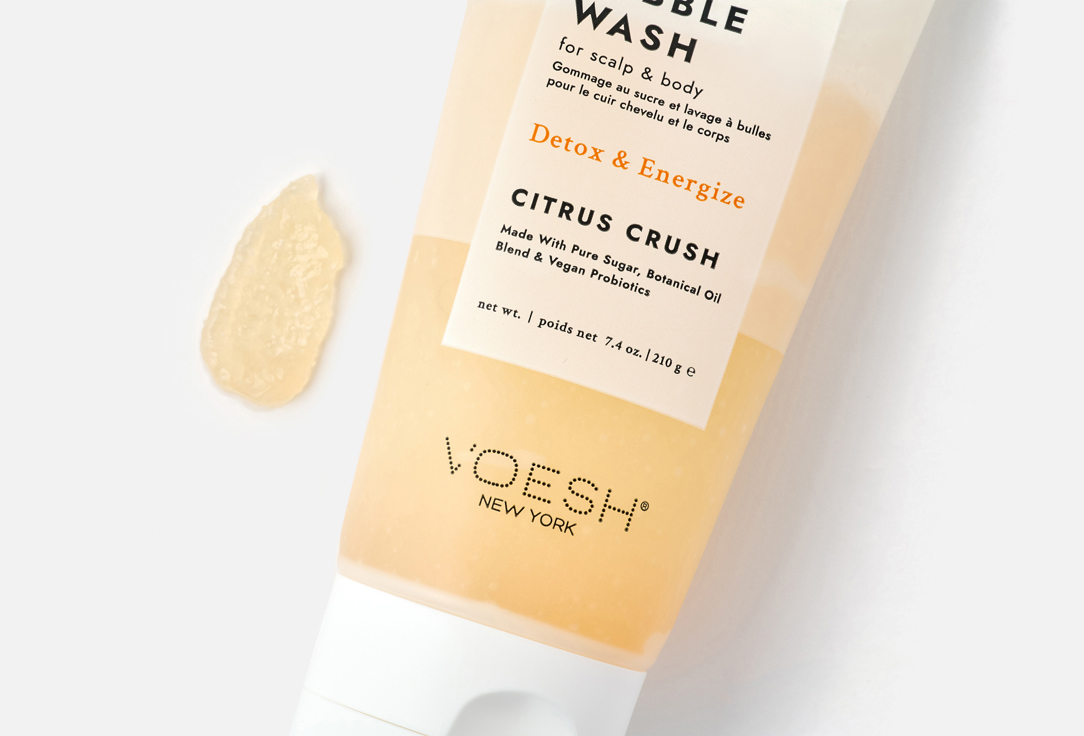 Voesh 2-in-1 Body Scrub & Body Wash Sugar Scrub + Bubble Wash Citrus Crush 210 g Voesh 2-in-1 Body Scrub & Body Wash Sugar Scrub + Bubble Wash Citrus Crush