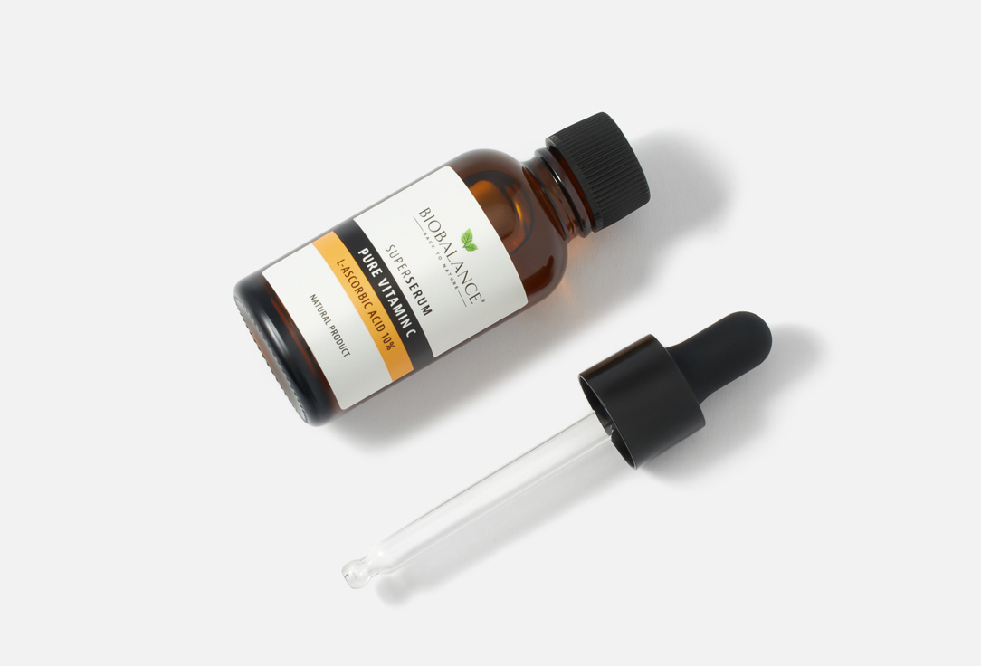 BIOBALANCE Pure 10% L-ascorbic acid serum Vitamin C L-Ascorbic Acid 10% 30 ml BIOBALANCE Pure 10% L-ascorbic acid serum Vitamin C L-Ascorbic Acid 10%