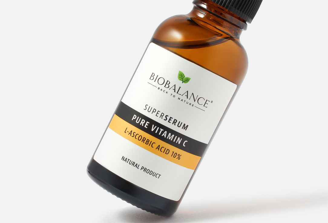 BIOBALANCE Pure 10% L-ascorbic acid serum Vitamin C L-Ascorbic Acid 10% 30 ml BIOBALANCE Pure 10% L-ascorbic acid serum Vitamin C L-Ascorbic Acid 10%