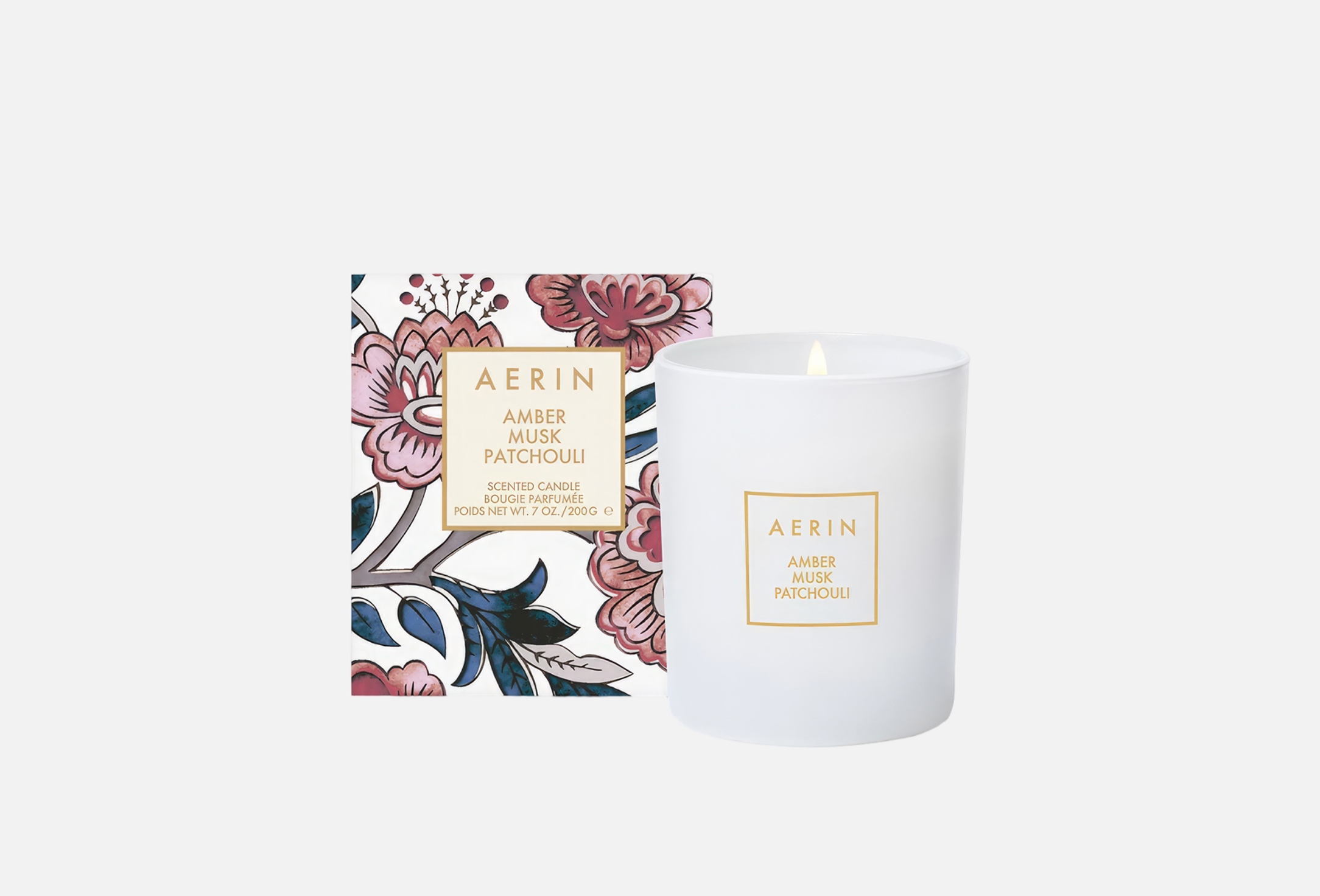 Amber Musk Patchouli Scented Candle  200 