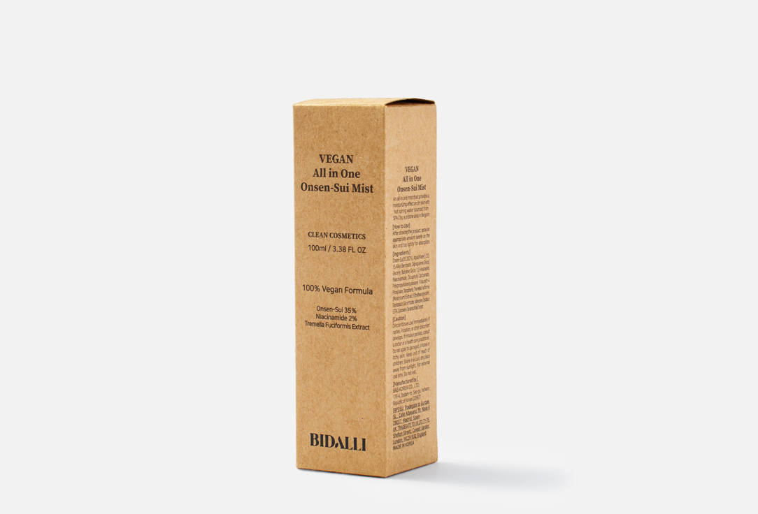 Bidalli Face mist All In One Onsen-Sui Mist 100 ml Bidalli Face mist All In One Onsen-Sui Mist
