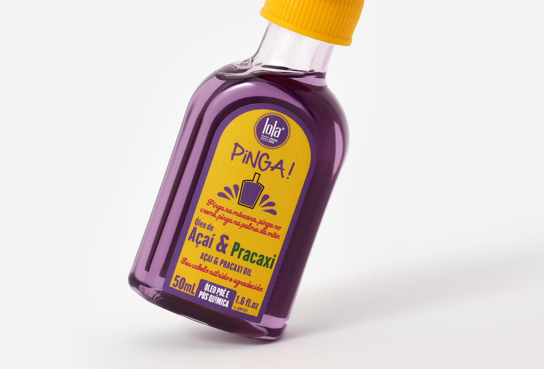 Lola from Rio Repairing & Color-Protecting Hair Oil Pinga! Acai & Pracaxi 50 ml Lola from Rio Repairing & Color-Protecting Hair Oil Pinga! Acai & Pracaxi