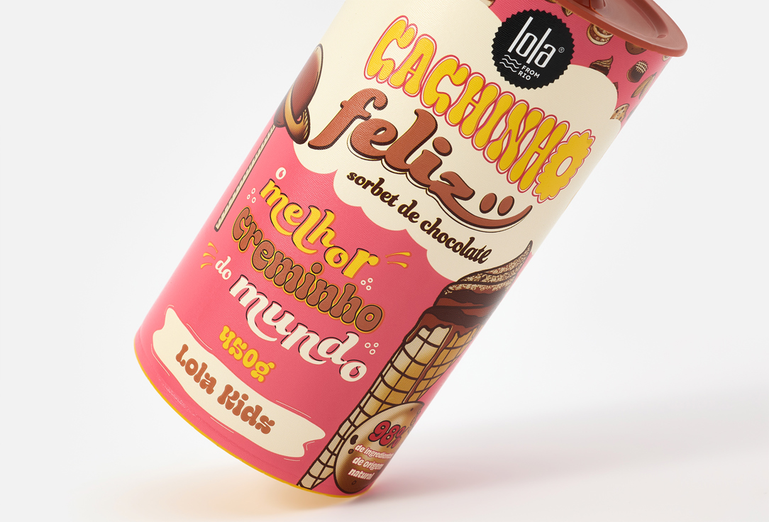 Lola from Rio Nourishing & Detangling hair Cream for Kids Cachinho Feliz Chocolate Sorbet