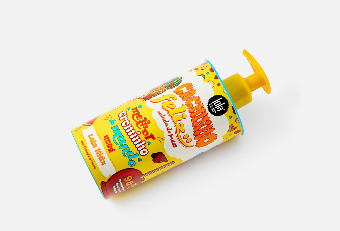 Lola from Rio Moisturizing & Detangling hair Cream for Kids Cachinho Feliz Fruit Salad
