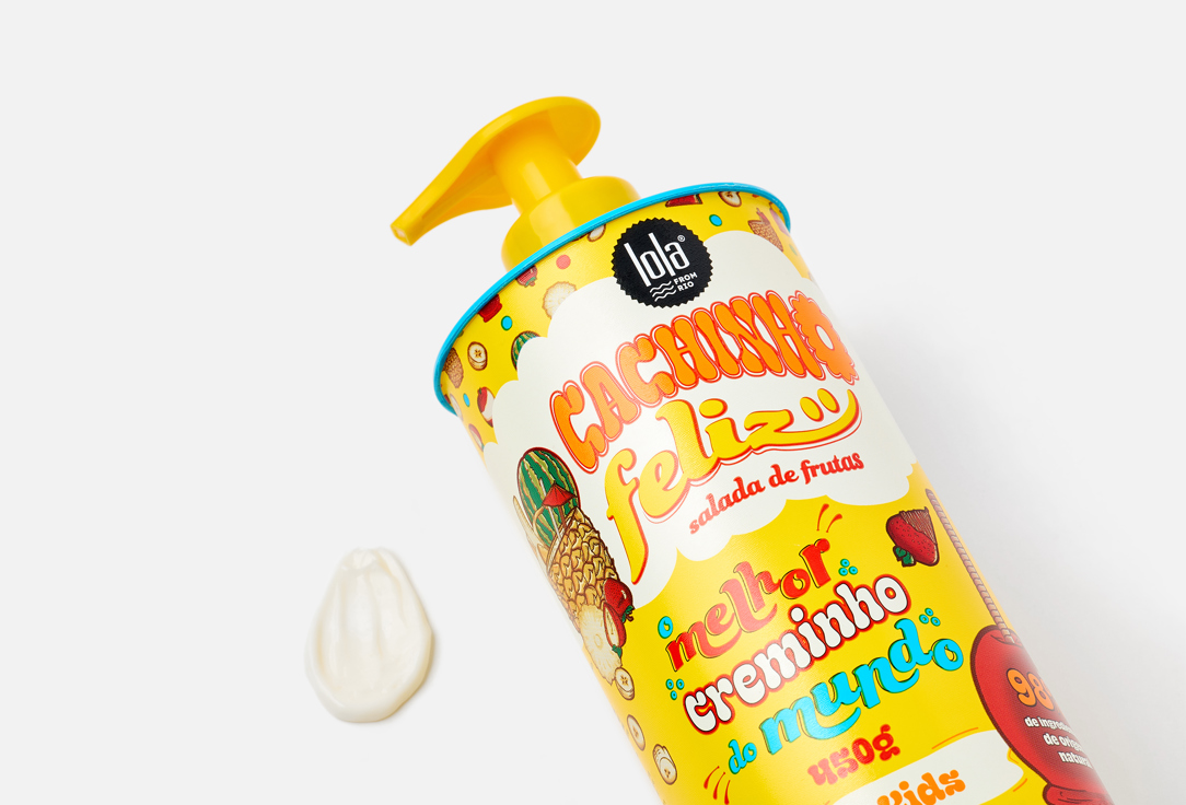 Lola from Rio Moisturizing & Detangling hair Cream for Kids Cachinho Feliz Fruit Salad