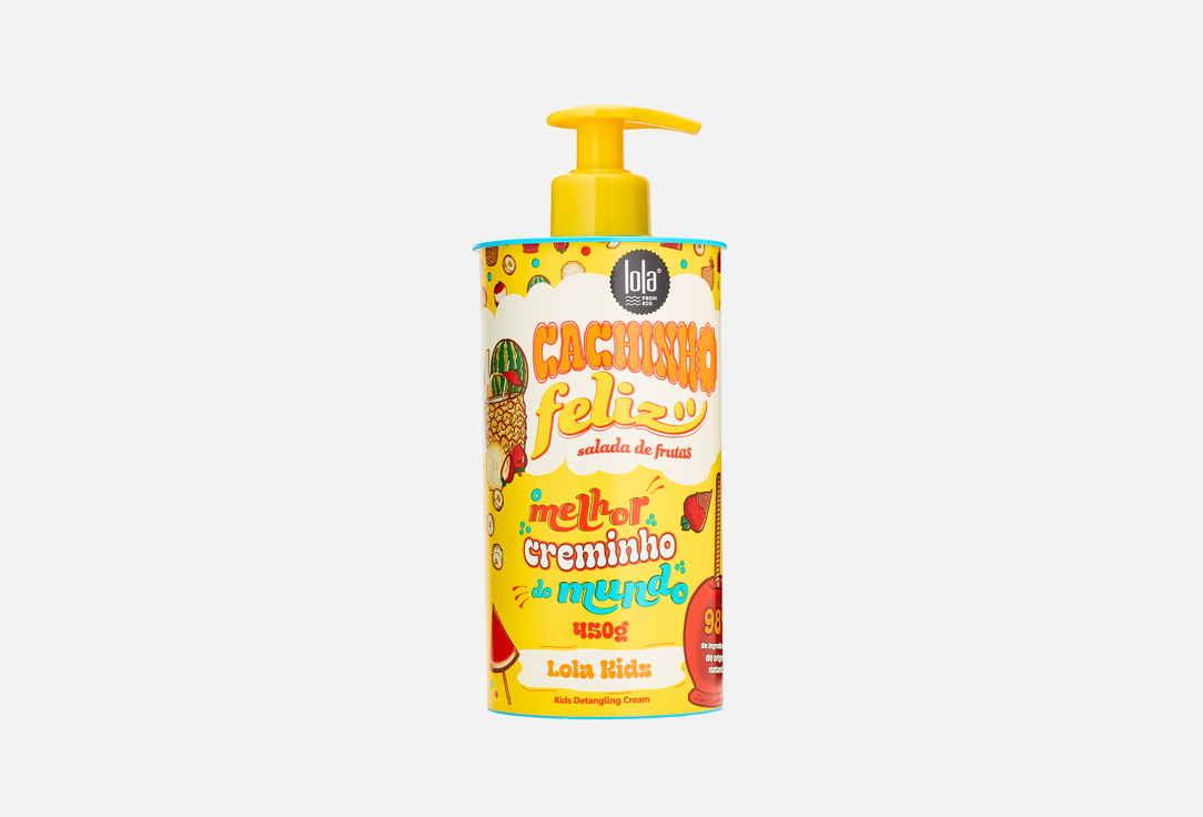 Lola from Rio Moisturizing & Detangling hair Cream for Kids Cachinho Feliz Fruit Salad