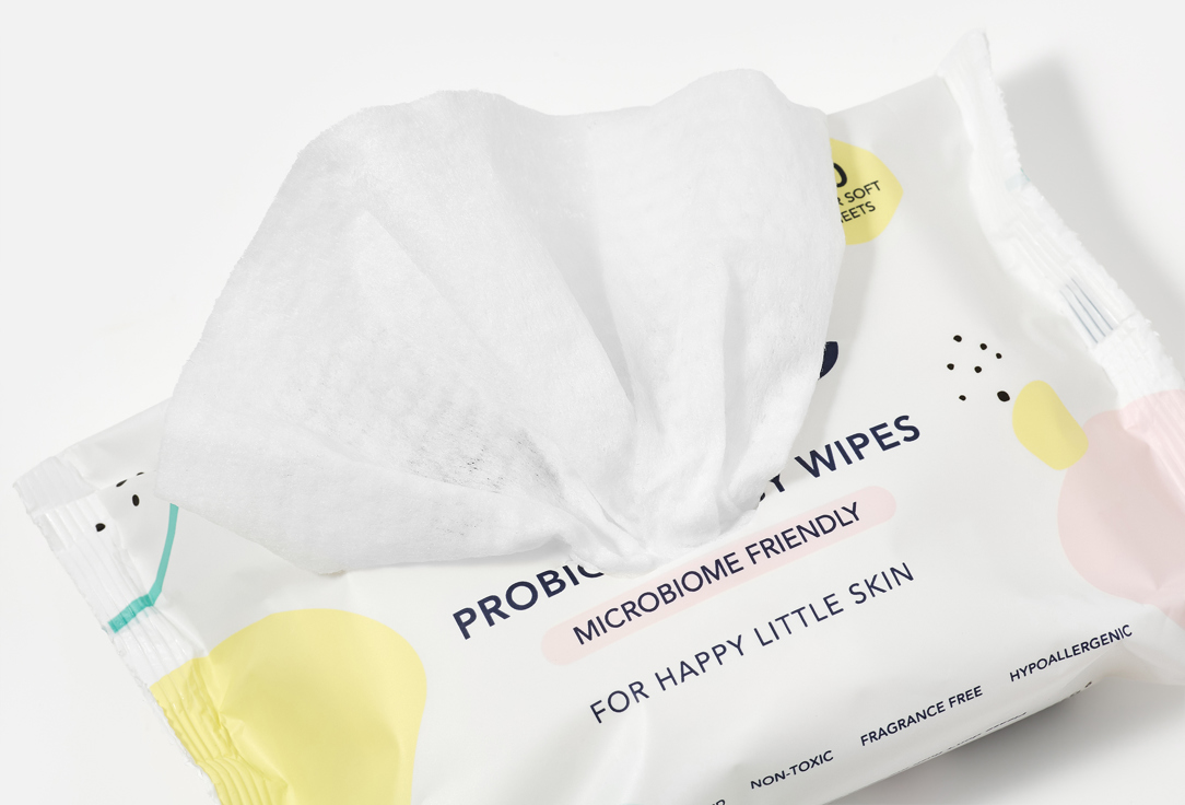 Bunjie Cleansing & Smooting Body Whipes Probiotic Baby Wipes TRAVEL 20 pcs Bunjie Cleansing & Smooting Body Whipes Probiotic Baby Wipes TRAVEL