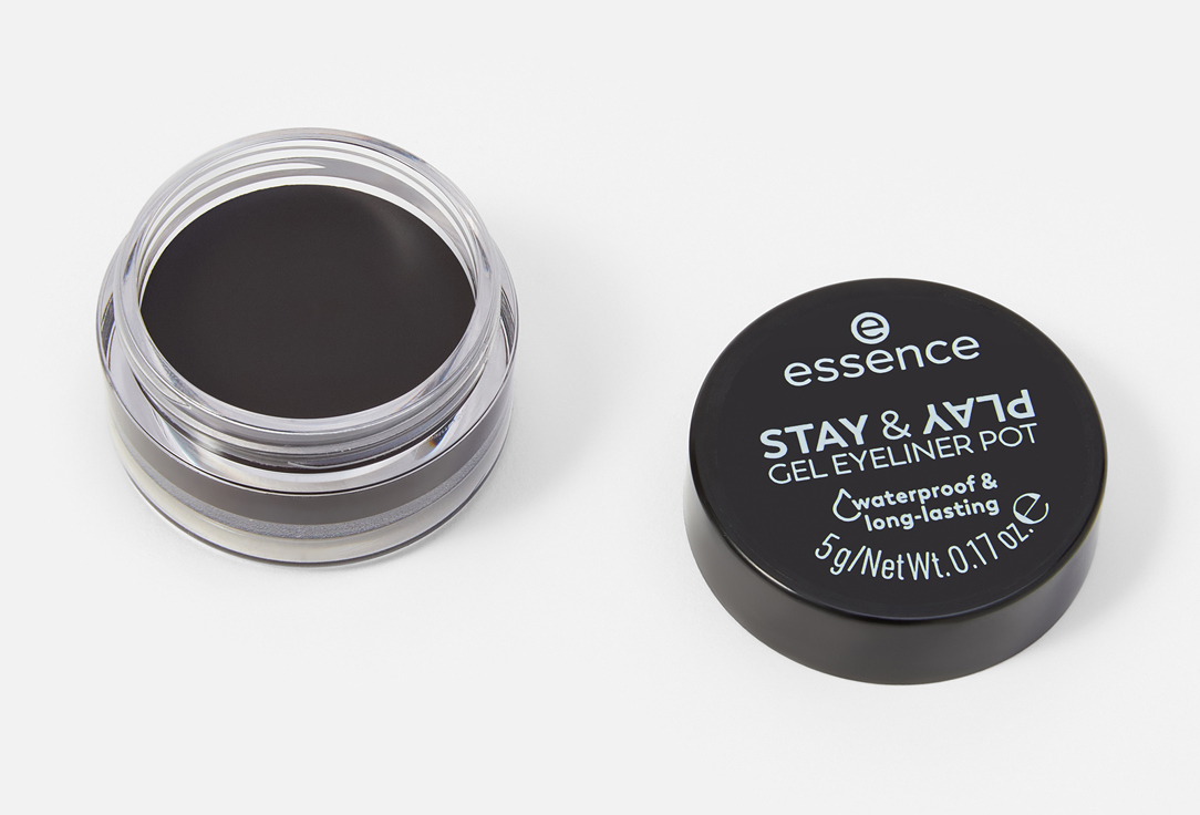 essence GEL EYELINER POT STAY & PLAY