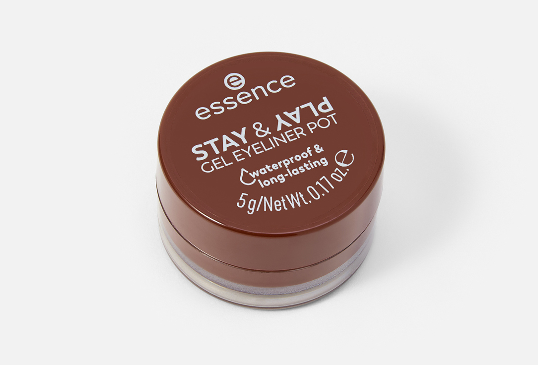essence GEL EYELINER POT STAY & PLAY 02, Brown 5 g essence GEL EYELINER POT STAY & PLAY