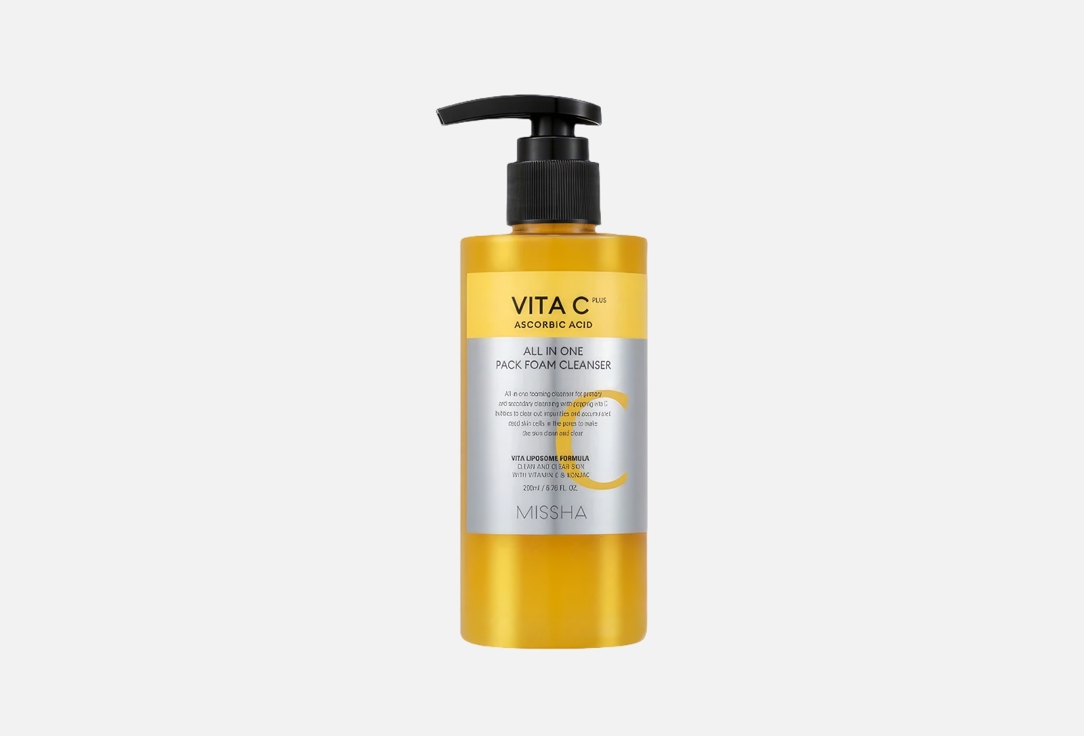 Missha Pore Foaming Cleanser Vita C Plus 200 ml Missha Pore Foaming Cleanser Vita C Plus