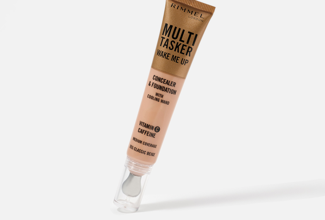 Rimmel Foundation + CONCEALER Multi-Tasker Wake Me Up 055, Classic beige 20 ml Rimmel Foundation + CONCEALER Multi-Tasker Wake Me Up