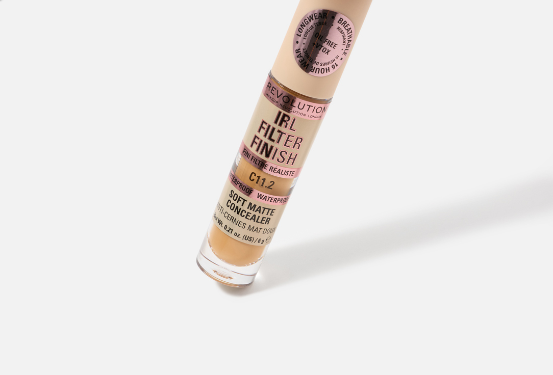 MakeUp Revolution Long-lasting Liquid Concealer Irl Filter Finish C11.2 6 g MakeUp Revolution Long-lasting Liquid Concealer Irl Filter Finish