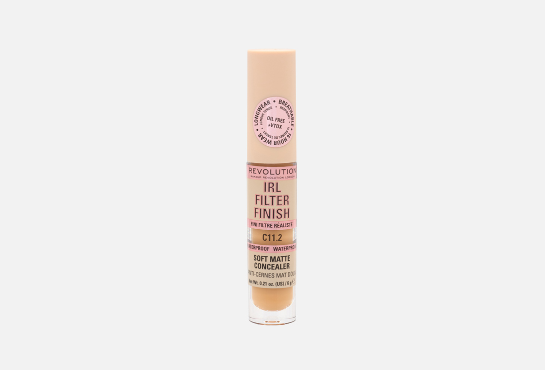 MakeUp Revolution Long-lasting Liquid Concealer Irl Filter Finish C11.2 6 g MakeUp Revolution Long-lasting Liquid Concealer Irl Filter Finish